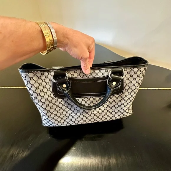 CELINE 80’S VINTAGE RETRO ICONIC COUTURE LUXURY AUTHENTIC RUNWAY MACADAM BAG - Picture 9 of 17